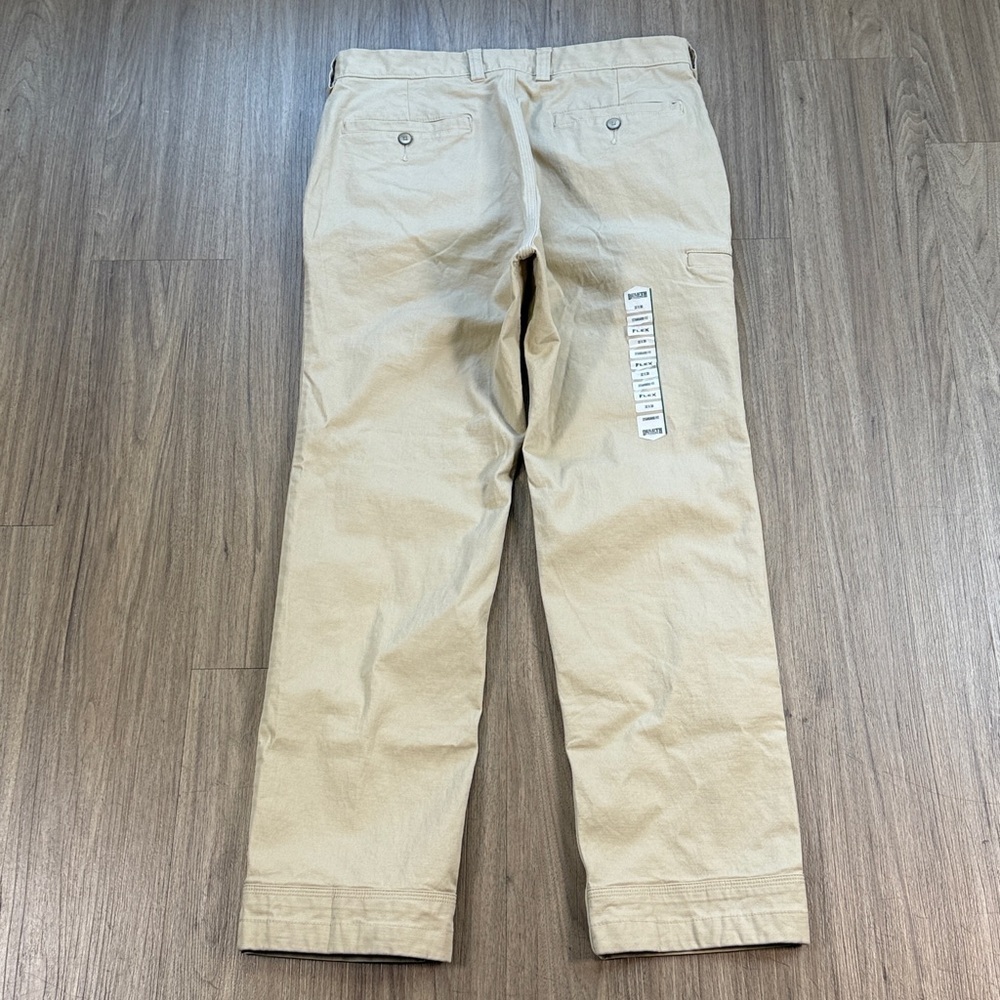 NWT Unisex Cream Pants Duluth Flex Ballroom Khakis Brand New 97% Cotton